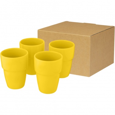 Logo trade mainostuote kuva: Staki 4-osainen 280 ml pinottava mukilahjasetti