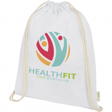 Logotrade mainoslahjat ja liikelahjat tuotekuva: Orissa 140 g/m² organic cotton drawstring bag 5L