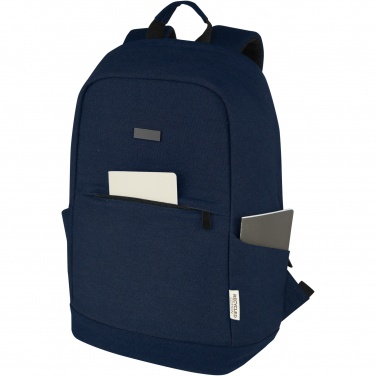 Logo trade mainoslahjat ja liikelahjat kuva: Joey 15,6" GRS-kierrätetystä kankaasta valmistettu varkaudenestoreppu kannettavalle 18 l