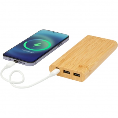 Logotrade mainoslahja ja liikelahja kuva: Tulda-varavirtalähde, 10,000 mAh, bambua
