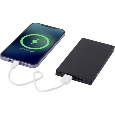 Logo trade liikelahja mainoslahja tuotekuva: Connect 5 000 mAh:n varavirtalähde RCS-kierrätetystä alumiinista 