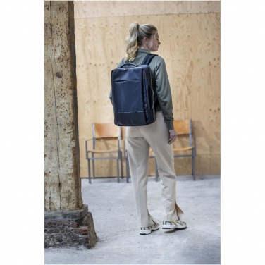 Logotrade mainoslahja ja liikelahja kuva: Expedition Pro 17 tuuman GRS-kierrätetystä materiaalista valmistettu laajennettava reppu kannettavalle, 35 l