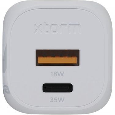 Logo trade mainoslahjat ja liikelahjat kuva: Xtorm XEC035 GaN²Ultra 35 W seinälaturi