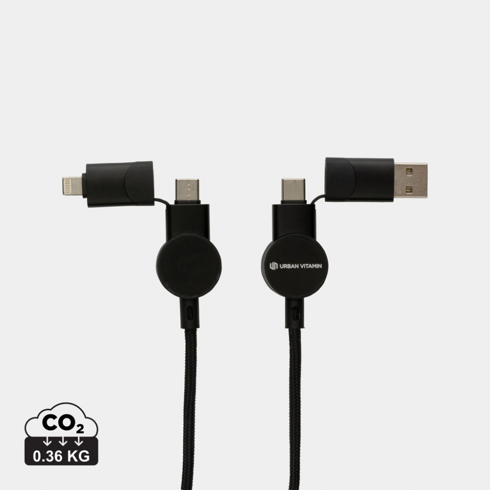 Logotrade mainostuotet kuva: Oakland RCS 1.2m 6-in-1 nopean latauksen 45W kaapeli