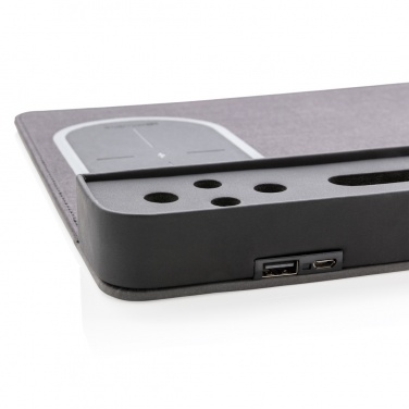 Logotrade liikelahjat kuva: Air-hiirimatto, jossa 5 W:n langaton lataus ja USB