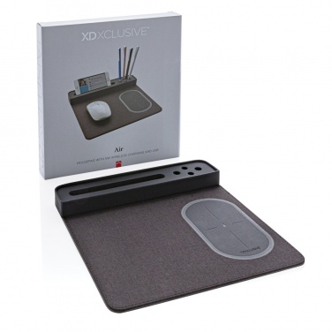 Logotrade mainostuotet kuva: Air-hiirimatto, jossa 5 W:n langaton lataus ja USB