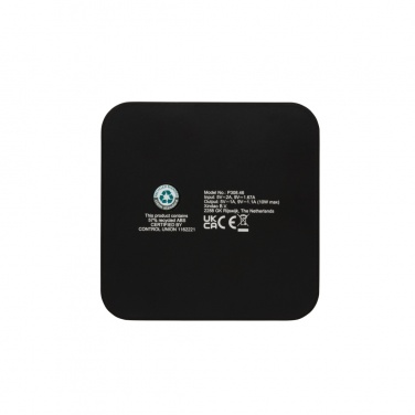 Logo trade liikelahja kuva: RCS 10W langaton laturi USB porteilla kierrätetystä muovista
