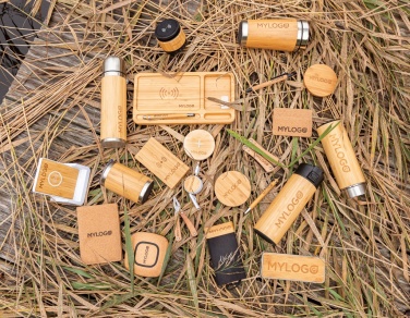 Logotrade liikelahja mainoslahja kuva: Bamboo 4000 mAh:n langaton 5W varavirtalähde