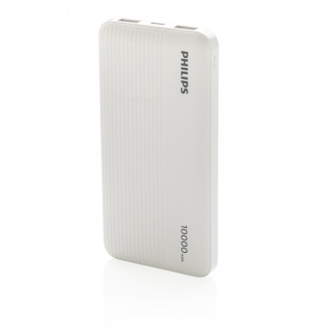 Logotrade mainoslahja ja liikelahja kuva: Philips 10000mAh ohut varavirtalähde