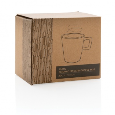 Logo trade liikelahja mainoslahja tuotekuva: Keraaminen moderni kahvimuki 300ml