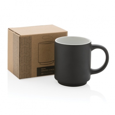 Logo trade liikelahja mainoslahja tuotekuva: Keraaminen pinottava muki 180ml
