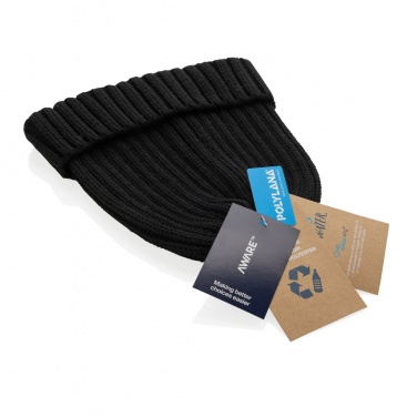 Logo trade mainoslahja ja liikelahja tuotekuva: Kennedi AWARE™ Polylana® pipo isolla resorilla