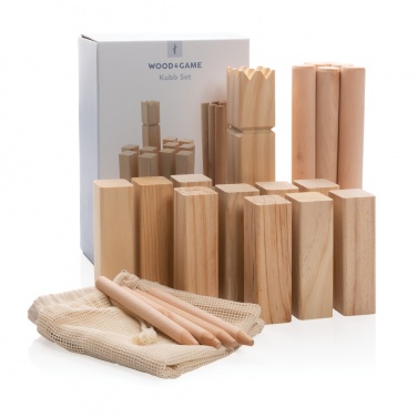 Logotrade liikelahjat mainoslahjat tuotekuva: Puinen kubb -setti