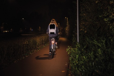 Logo trade liikelahjat mainoslahjat kuva: Heijastava RPET reppu AWARE™ jäljitysaineella