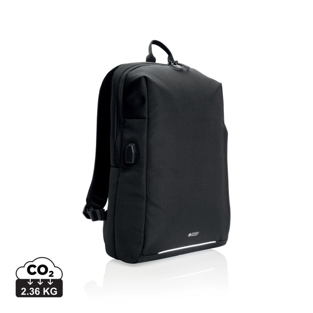 Logo trade mainostuote kuva: Swiss Peak AWARE™ RFID ja USB A tietokonereppu
