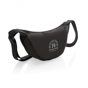 Logotrade mainoslahjat ja liikelahjat tuotekuva: Crescent AWARE™ RPET puolikuun muotoinen crossbody -laukku
