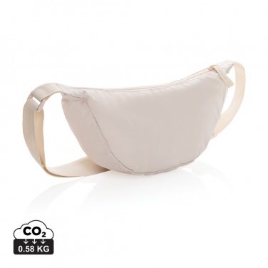 Logo trade mainoslahja ja liikelahja tuotekuva: Crescent AWARE™ RPET puolikuun muotoinen crossbody -laukku