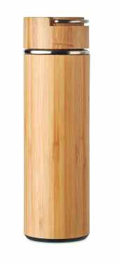 Logotrade mainostuotet kuva: Bambu termospullo 400 ml TAMPERE