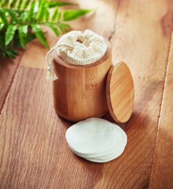 Logotrade mainoslahja tuotekuva: Bambu vanulappu rasia