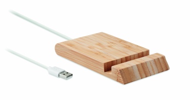 Logo trade mainostuote kuva: Bambu langaton laturi  10W ODOS