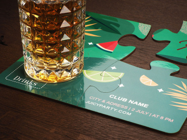 Logo trade mainostuotet tuotekuva: 4 PUZZLE-lasialustan sarja 1835117