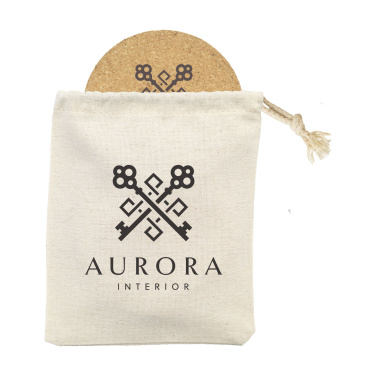 Logo trade mainoslahjat tuotekuva: Cork Coaster Set