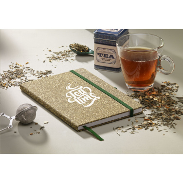 Logo trade mainoslahjat ja liikelahjat kuva: TeaGround korkkipaperi muistikirja A5