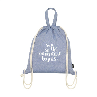 Logo trade liikelahja kuva: GRS Recycled Cotton PromoBag Plus (180 g/m²) reppu