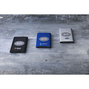 Logo trade mainoslahja ja liikelahja tuotekuva: Alumiininen 8000 Wireless Powerbank langaton laturi