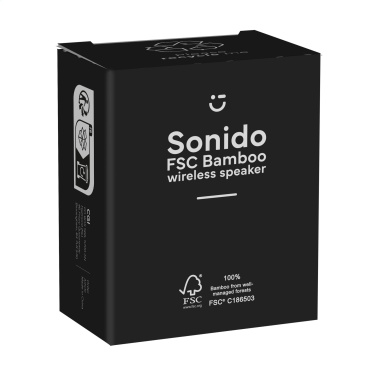 Logo trade mainoslahjat ja liikelahjat kuva: Sonido 5W Bamboo langaton kaiutin