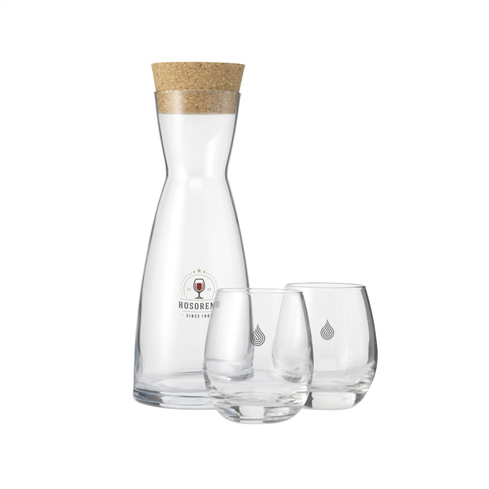 Logo trade mainoslahja kuva: Ypsilon Carafe 1 L korkkikorkilla