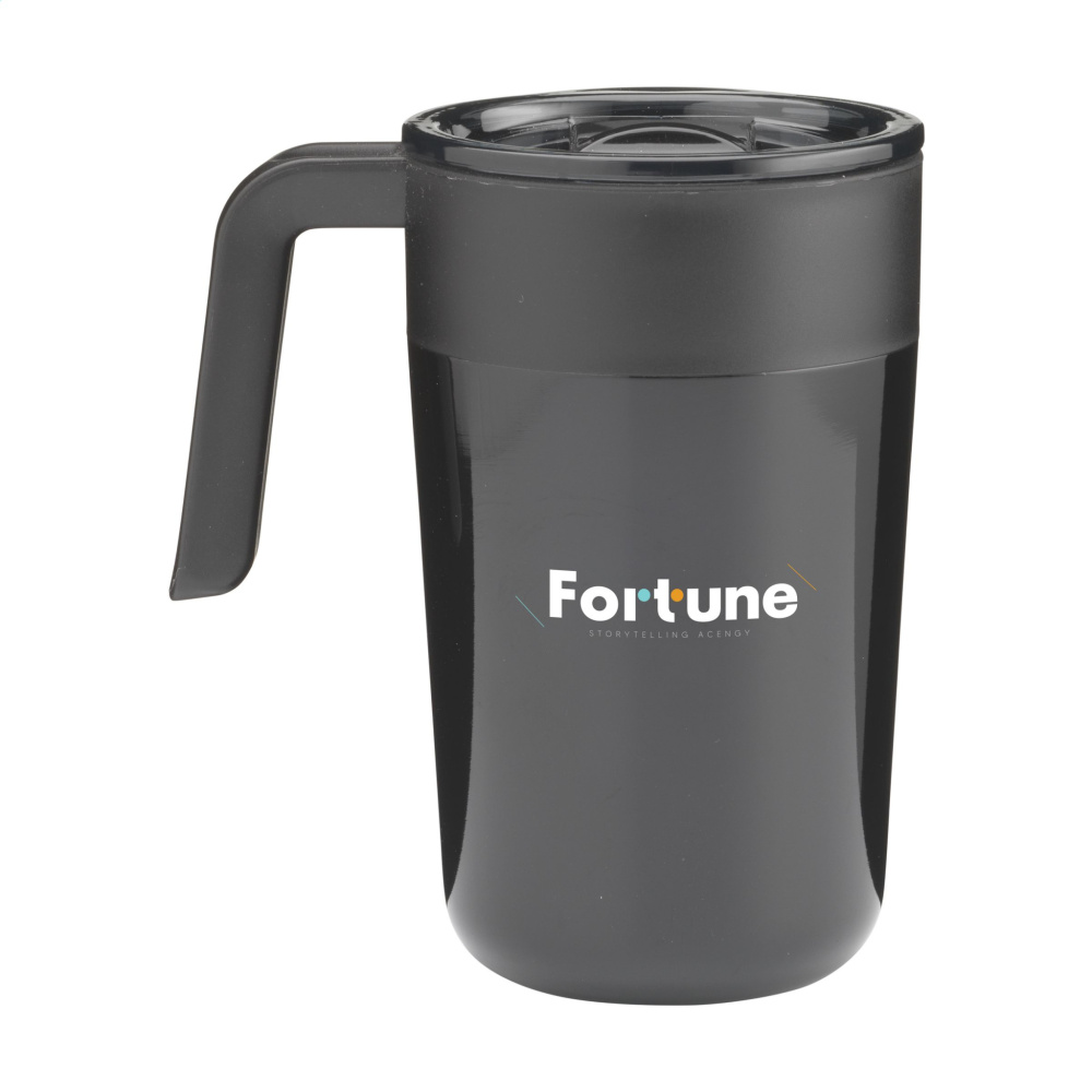 Logotrade mainoslahjat ja liikelahjat tuotekuva: Fika RCS Recycled Steel Cup 400 ml lämpökuppi