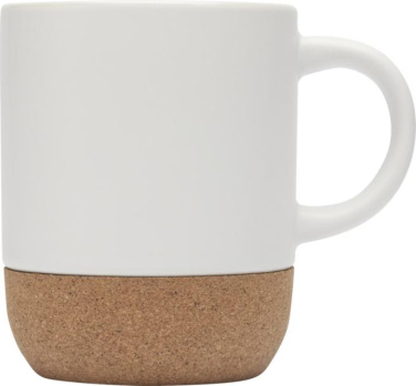 Logo trade mainoslahja ja liikelahja tuotekuva: Billie 300 ml:n keraaminen muki korkkiyksityiskohdilla ja mattapinnalla