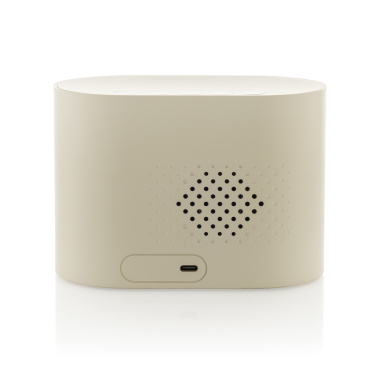 Logotrade mainoslahja ja liikelahja kuva: LumaRise RCS -herätyskello, valkoinen kohina, kierrätysmuovi