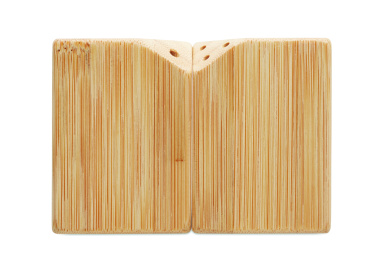 Logo trade mainoslahjat ja liikelahjat kuva: Bambu suola & pippurisetti