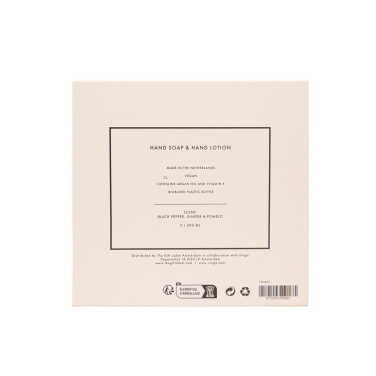 Logo trade mainoslahja ja liikelahja tuotekuva: VINGA x TGL -käsienhoitosetti