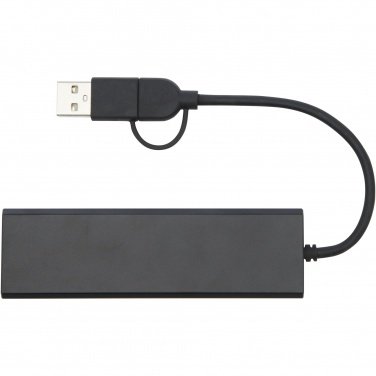 Logotrade firminės dovanos nuotrauka: Rise RCS perdirbto aliuminio USB 2.0 šakotuvas