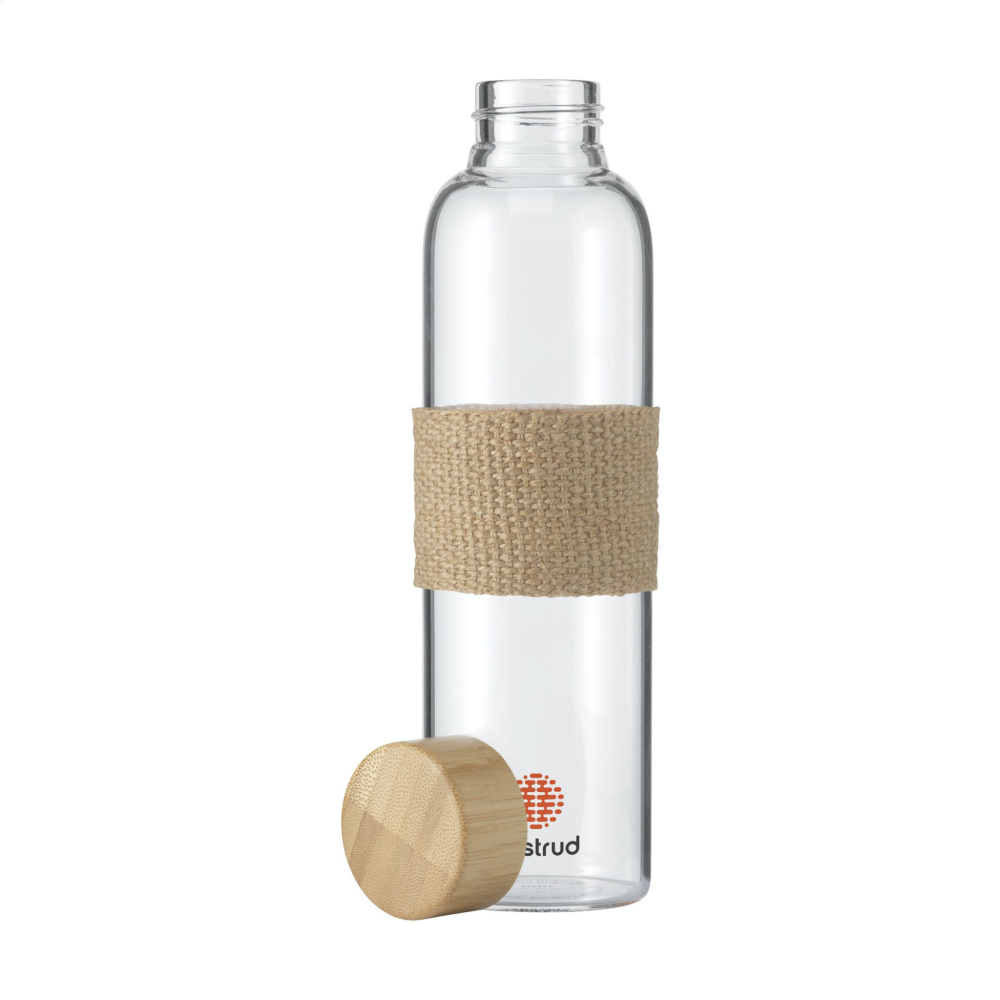 Logotrade dovana nuotrauka: Senga Glass Bamboo 500 ml geriamasis buteliukas