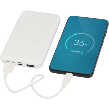 Logotrade verslo dovanos nuotrauka: „Intan“ 10 000 mAh 10 W perdirbto plastiko išorinė baterija