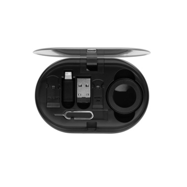 Logotrade reklaminės dovanos nuotrauka: „Chargevix RCS“ plastikinis daugiafunkcis 60 W įkrovimo rinkinys