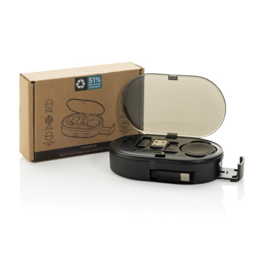 Logotrade reklaminiai produktai nuotrauka: „Chargevix RCS“ plastikinis daugiafunkcis 60 W įkrovimo rinkinys