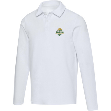 Logotrade verslo dovanos nuotrauka: „Apollo“ ilgomis rankovėmis unisex polo marškinėliai