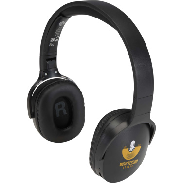 Logotrade reklaminiai produktai nuotrauka: „Ancha“ perdirbto plastiko belaidės „Bluetooth®“ ausinės, uždengiančios ausis