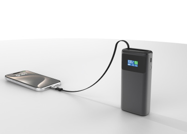 Logotrade dovana nuotrauka: „Quantum RCS“ itin greita PD45W 10 000 mAh išorinė baterija su ekranu