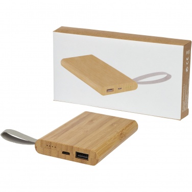 Logotrade korporatīvās dāvanas foto: Tulda 5000 mAh bambusa jaudas banka