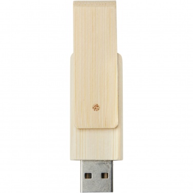 Logotrade logo dāvanas foto: Pagrieziet 16 GB bambusa USB zibatmiņas disku