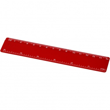 Logotrade logo dāvanas foto: Refari 15 cm pārstrādāta plastmasas lineāls