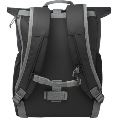 Logotrade dāvanas foto: Aqua 15" GRS otrreizējās pārstrādes ūdensizturīgs roll-top velosipēda soma 20L