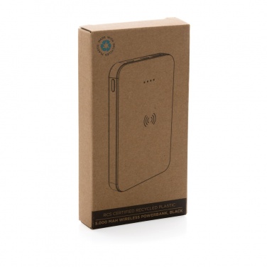Logotrade ziemassvētku dāvanas foto: RCS otrreizējās plastmasas 5000 mAh 5W bezvadu barošanas bloks