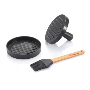 Logotrade korporatīvās dāvanas foto: BBQ komplekts ar hamburgera presi un otu